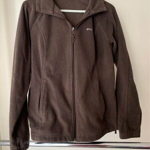 Columbia Dark Brown Fleece Outerwear